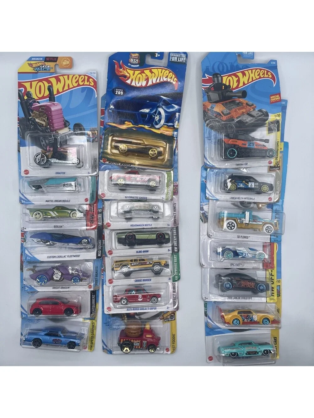 21 Rare Hot wheels Cars New In Box 21 Various Cars Big Lot New Cards